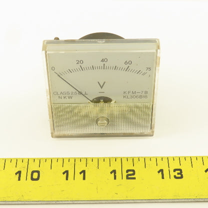Kobelco KFM-7B KL306B18 0-75 Volt Analog Meter