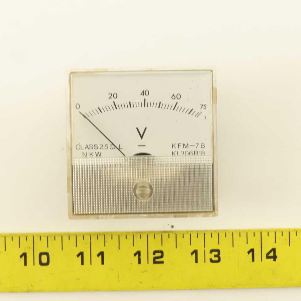 Kobelco KFM-7B KL306B18 0-75 Volt Analog Meter