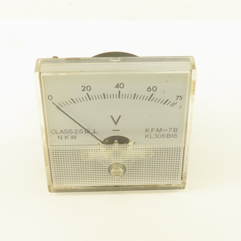Kobelco KFM-7B KL306B18 0-75 Volt Analog Meter
