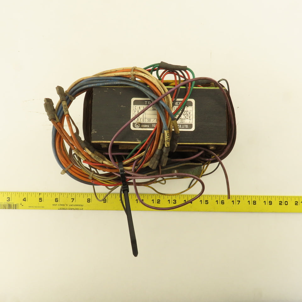 Yoshikawa 501.4VA 3/1 Ph 220/200V Pri 480V Sec. (6.3Vx3 5.7Vx3) Transformer