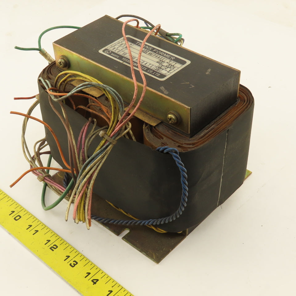 Yoshikawa 489VA 3/1 Ph 220/200V Pri 10CIR,V Sec. Transformer
