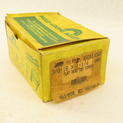 Holo-Krome 60102 3/8"-16 x 1-1/4" Alloy Steel Flat Socket Cap Screw Lot Of 115