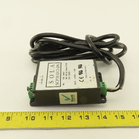 Sola SCP30 D12-DN 100-240V 50/60Hz 100-353VDC Power Supply Box