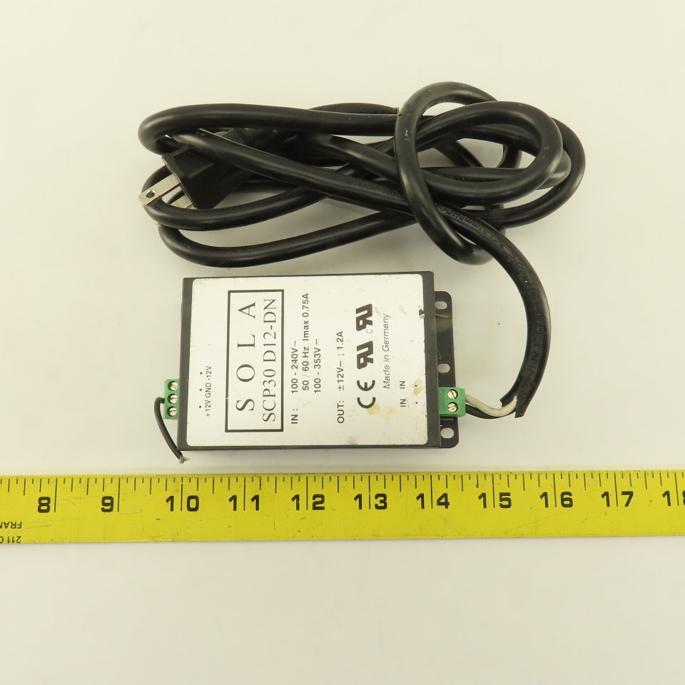 Sola SCP30 D12-DN 100-240V 50/60Hz 100-353VDC Power Supply Box