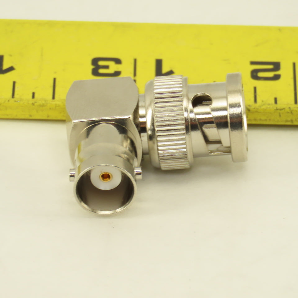 Pomona Electronics Style BNC Female x Male 90° Elbow Connector