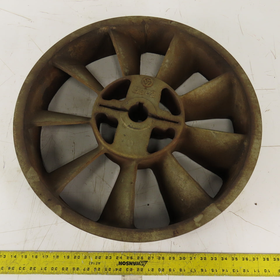 8V 4 Groove Pulley Shive 23-1/2" OD 2" ID Keyed Bore Counter Clockwise Rotation