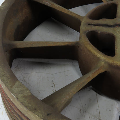8V 4 Groove Pulley Shive 23-1/2" OD 2" ID Keyed Bore Counter Clockwise Rotation