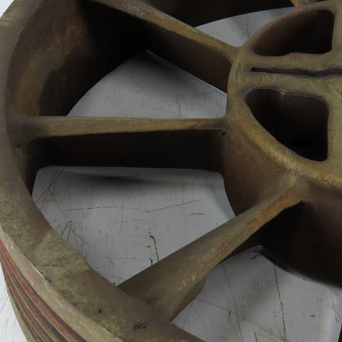 8V 4 Groove Pulley Shive 23-1/2" OD 2" ID Keyed Bore Counter Clockwise Rotation