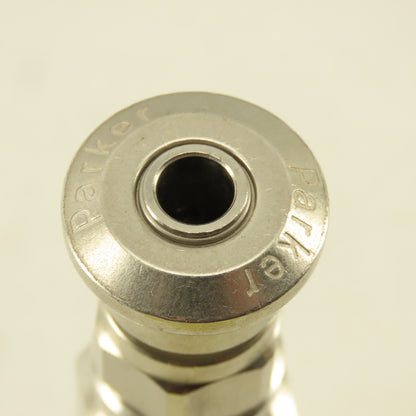 Parker 1/4" Connection x 1/4" Compression Quick Connect Air Chuck Stainless