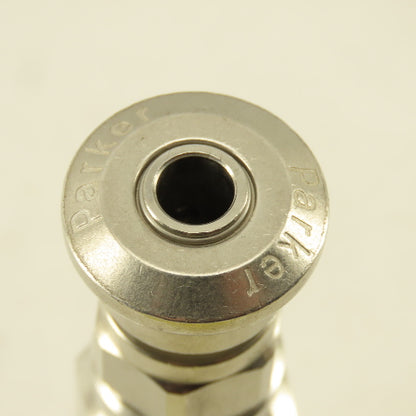 Parker 1/4" Connection x 1/4" Compression Quick Connect Air Chuck Stainless