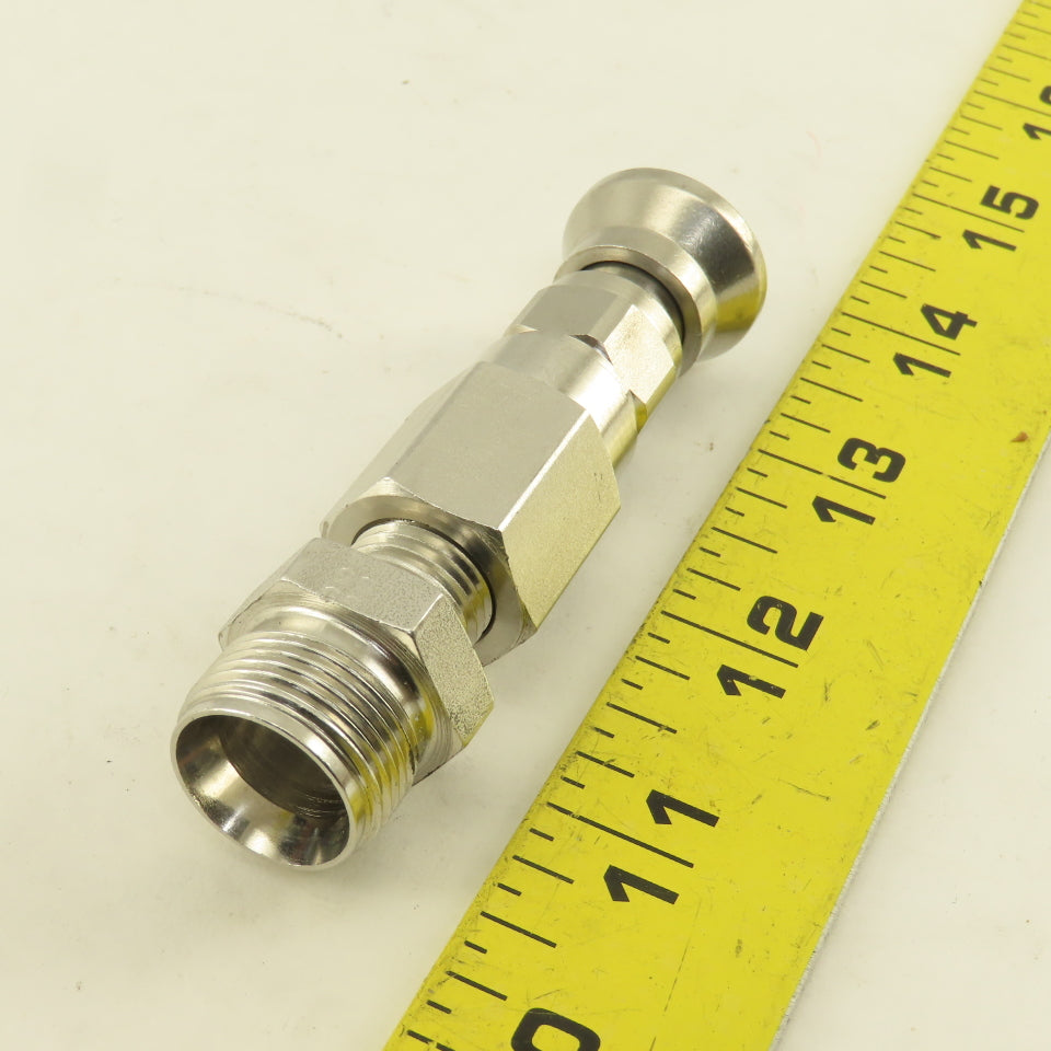 Parker 1/4" Connection x 1/4" Compression Quick Connect Air Chuck Stainless