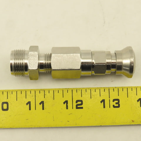 Parker 1/4" Connection x 1/4" Compression Quick Connect Air Chuck Stainless