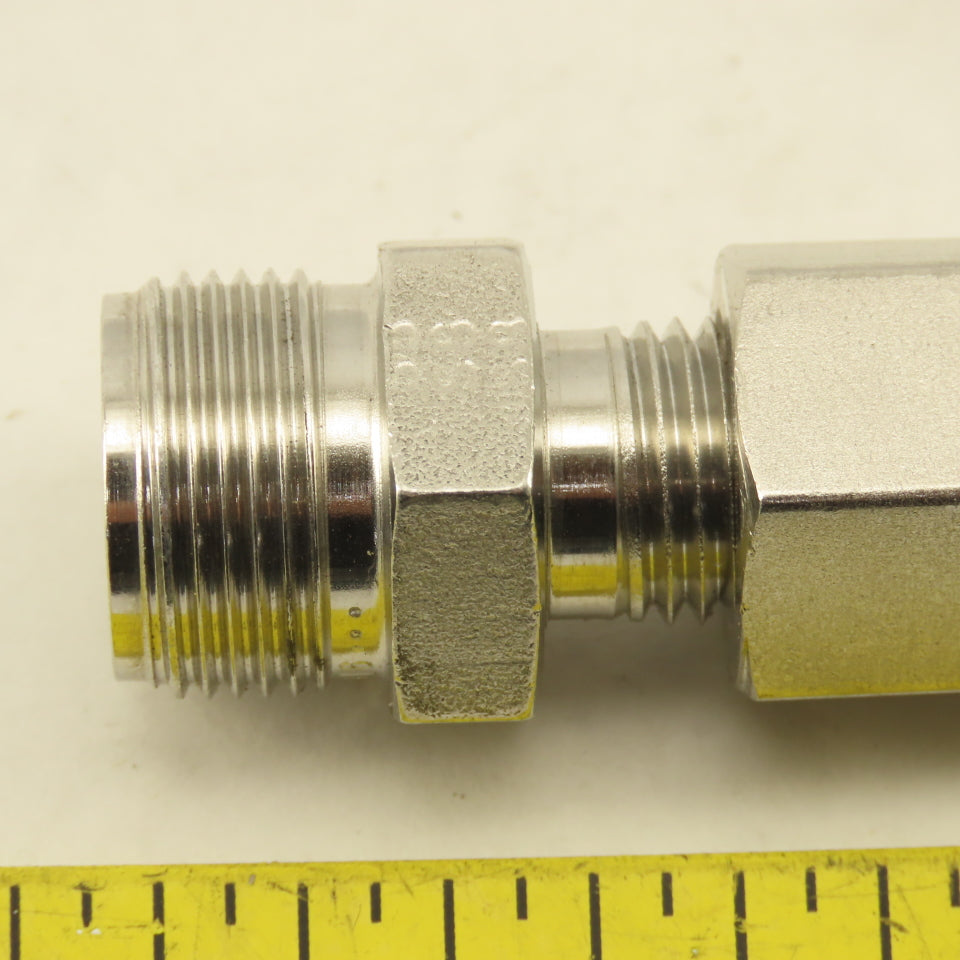 Parker 1/4" Connection x 1/4" Compression Quick Connect Air Chuck Stainless