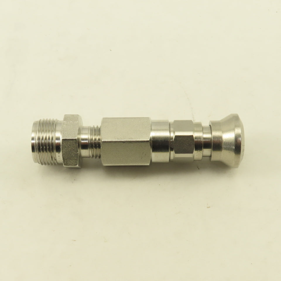 Parker 1/4" Connection x 1/4" Compression Quick Connect Air Chuck Stainless