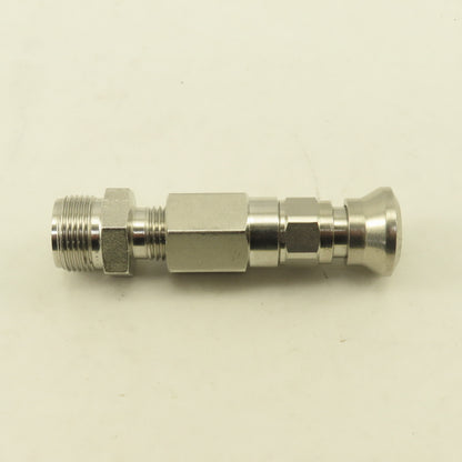 Parker 1/4" Connection x 1/4" Compression Quick Connect Air Chuck Stainless