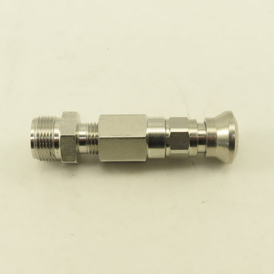 Parker 1/4" Connection x 1/4" Compression Quick Connect Air Chuck Stainless
