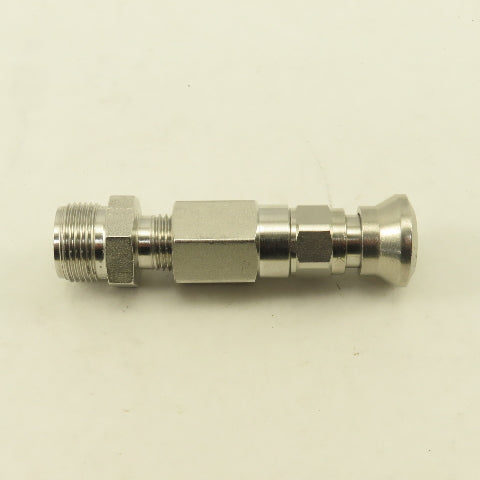 Parker 1/4" Connection x 1/4" Compression Quick Connect Air Chuck Stainless