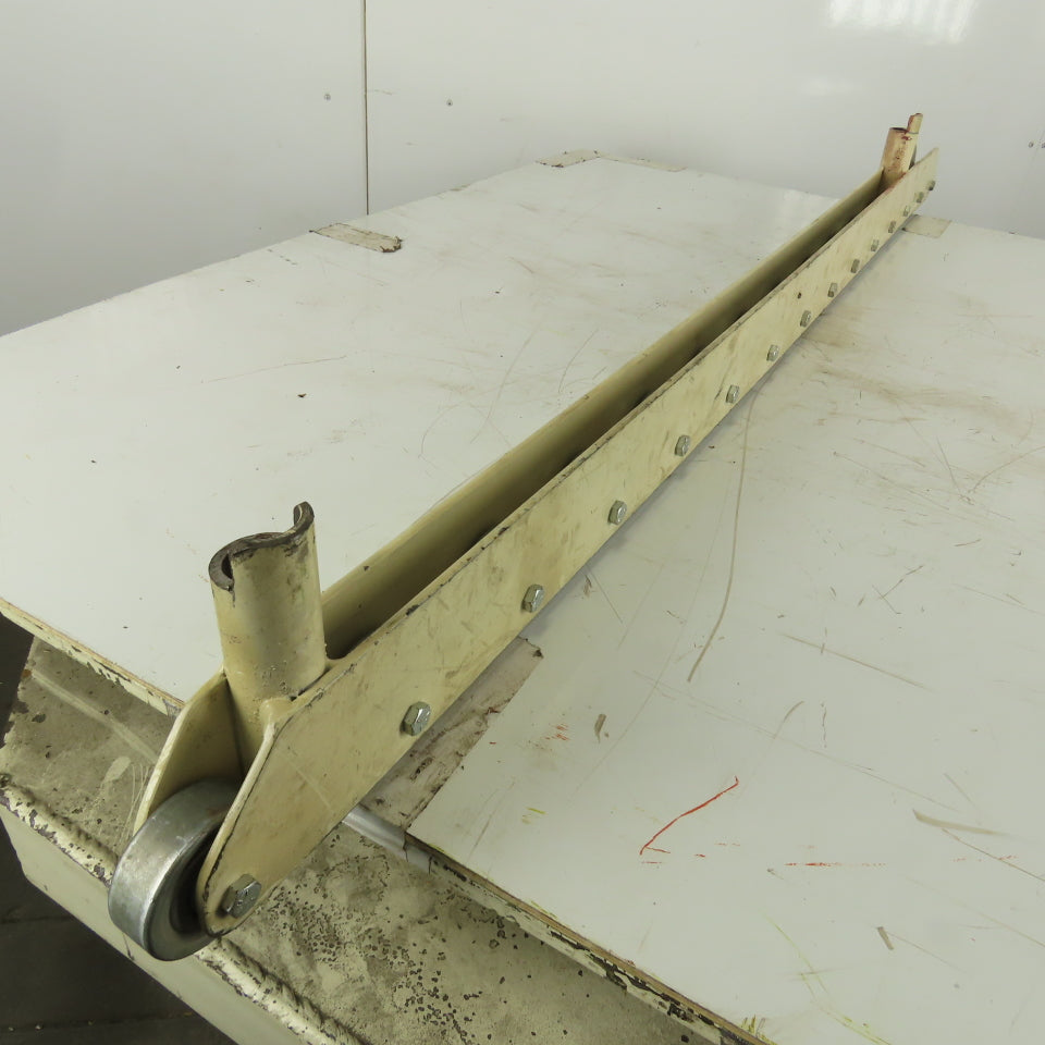 54-1/2" Conveyor Shake Wheel Side Roller Guide Assembly