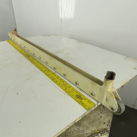 54-1/2" Conveyor Shake Wheel Side Roller Guide Assembly