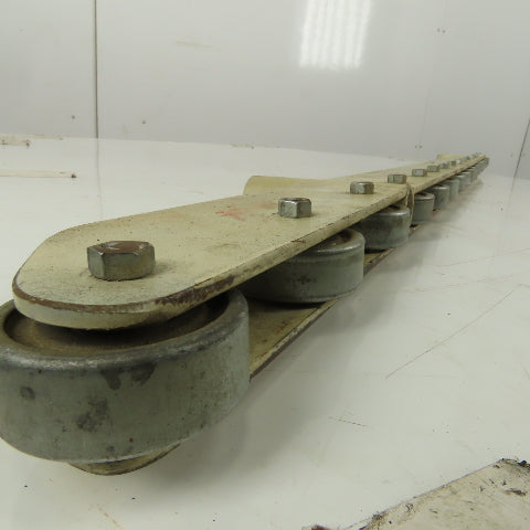54-1/2" Conveyor Shake Wheel Side Roller Guide Assembly