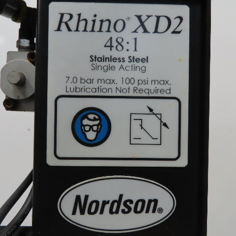 Nordson 9009512 SD2-373833121 Rhino Bulk Unloader Pneumatic Drum Pump Assembly