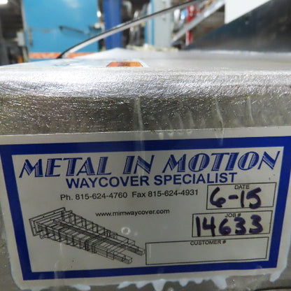 Metal in Motion Telescopic Steel Machine Way Cover 75" Extended 55-1/2" Wide