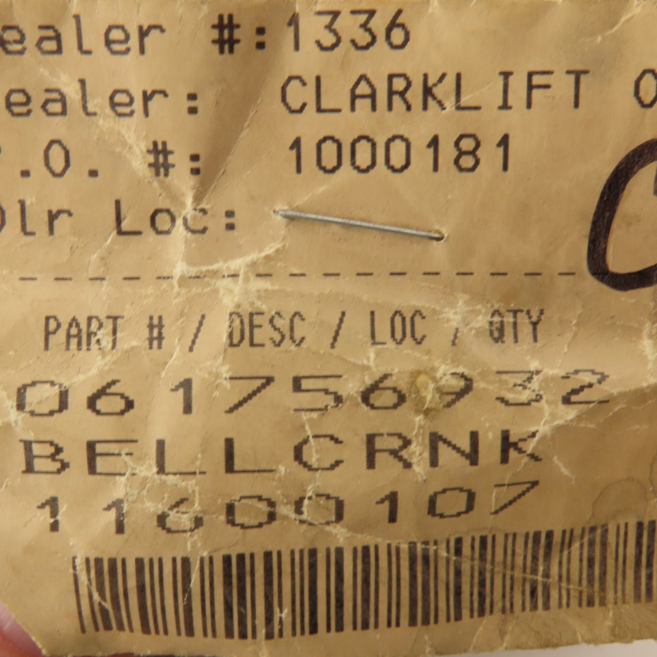 Clark 1756932 Forklift Bellcrank