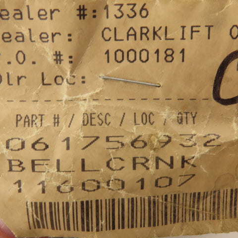 Clark 1756932 Forklift Bellcrank