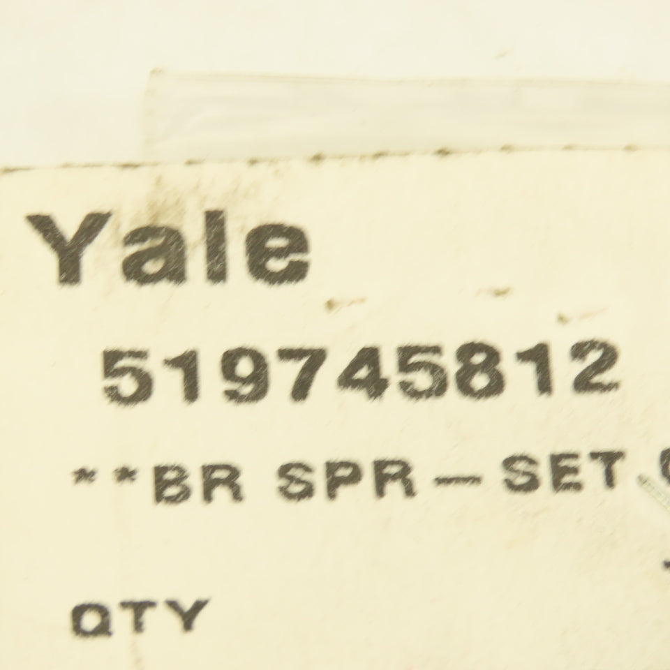 Yale 519745812 Forklift Brush Spring Set Of 8
