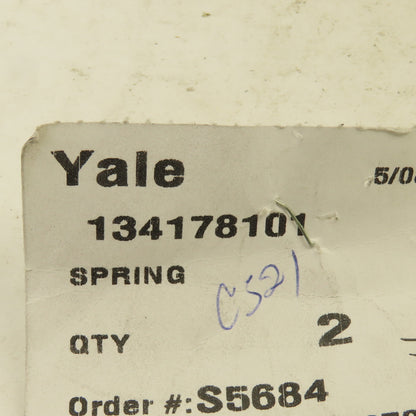 Yale 134178101 Forklift Motor Brush Spring Lot Of 2