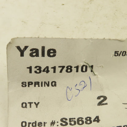 Yale 134178101 Forklift Motor Brush Spring Lot Of 2