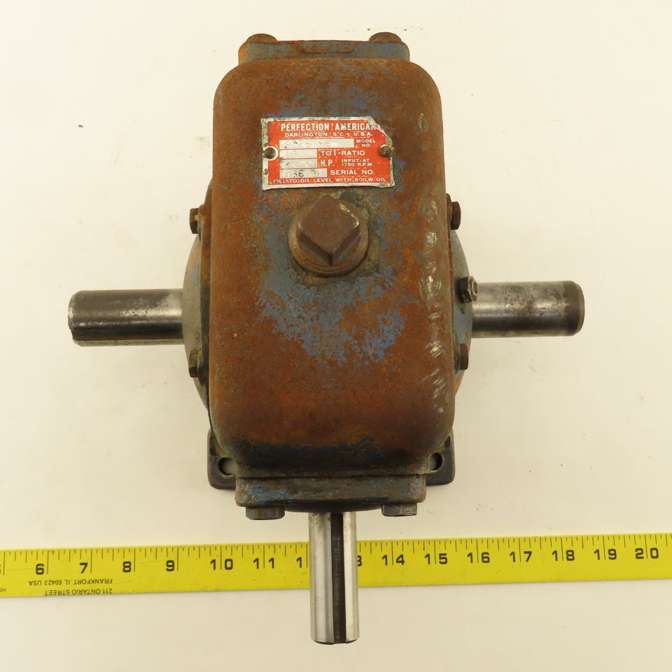 Perfection America ST2610B Double Output Gear Reduce Ratio 10:1 Output 1424Lb-in