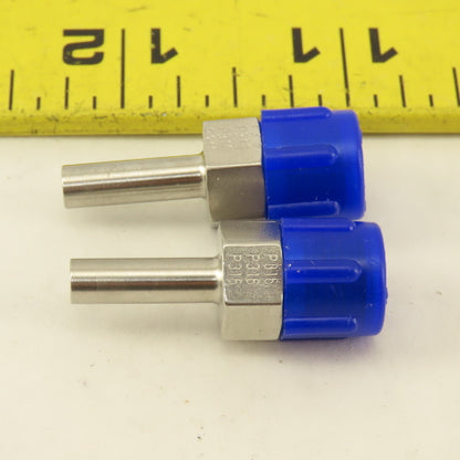 Parker 3-2 T2HF-SS 1/8" NPT x 3/16" OD Stem Tube Fitting Stainless Steel Lot / 2