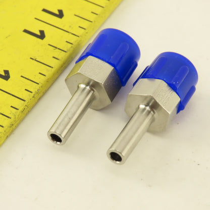 Parker 3-2 T2HF-SS 1/8" NPT x 3/16" OD Stem Tube Fitting Stainless Steel Lot / 2