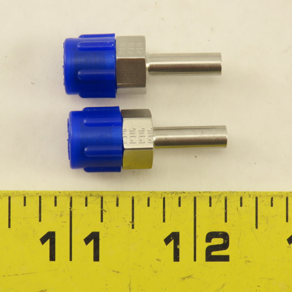 Parker 3-2 T2HF-SS 1/8" NPT x 3/16" OD Stem Tube Fitting Stainless Steel Lot / 2