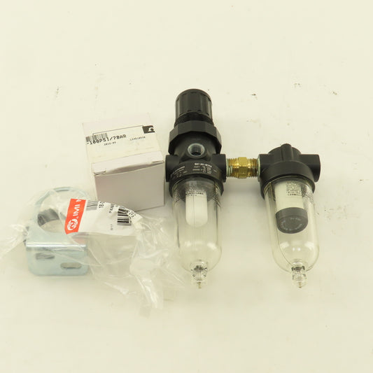 Omega HEFR-100M 1/4" Airline Two Stage Filter Regulator High Efficiency 5-100SPI