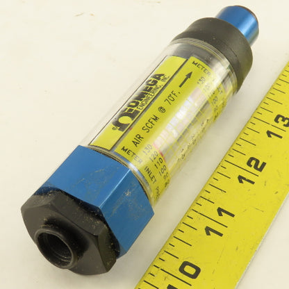 Omega FL-2904 1/4" Port Flow Gauge 1-4 SCFM @ 40-130 PSIG  600PSI MAX