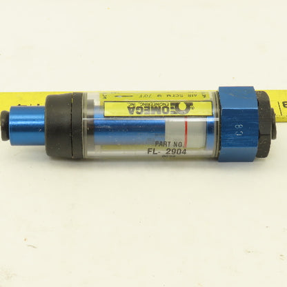 Omega FL-2904 1/4" Port Flow Gauge 1-4 SCFM @ 40-130 PSIG  600PSI MAX