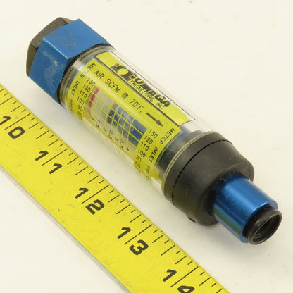Omega FL-2904 1/4" Port Flow Gauge 1-4 SCFM @ 40-130 PSIG  600PSI MAX