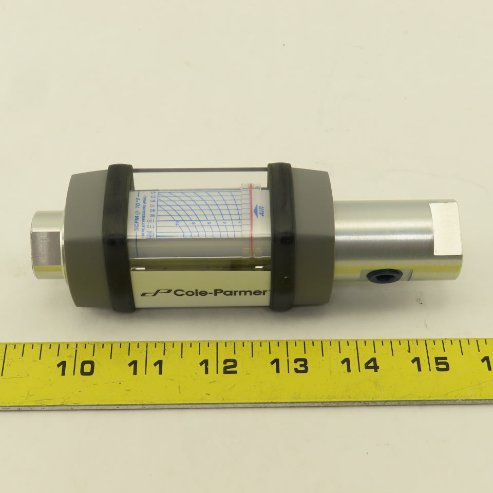 Cole Parmer HC271A-010-EP 1/4" NPT Flow Meter 10 SCFM Air