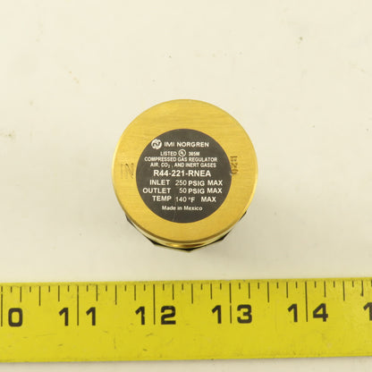 Norgren R44-221-RNEA 1/4" Inert Gas Air CO2 Pressure Regulator 250PSI-50PSI MAX