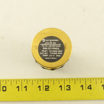 Norgren R44-221-RNEA 1/4" Inert Gas Air CO2 Pressure Regulator 250PSI-50PSI MAX