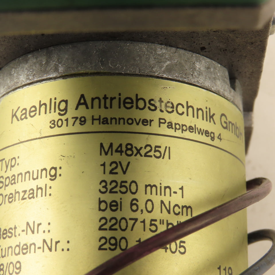 Kaehlig Antriebstechnik M48x25/I 12V Vacuum Pump Parts/Repair