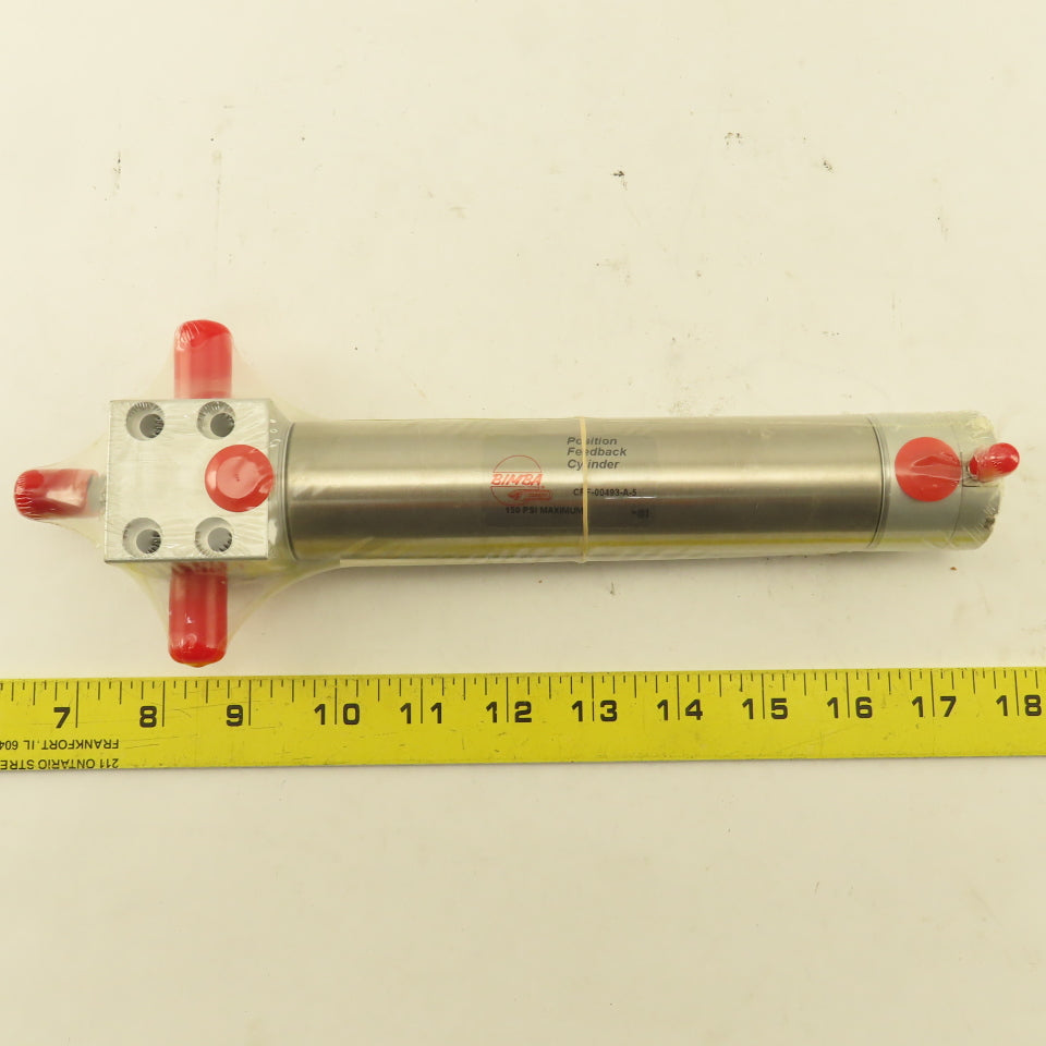 Bimba CPF-00493-A-5 Pneumatic Cylinder W/Cylinder Position Sensor 5" Stroke