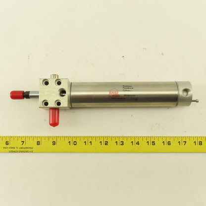 Bimba CPF-00493-A-5 Pneumatic Cylinder Missing  Position Sensor 5" Stroke