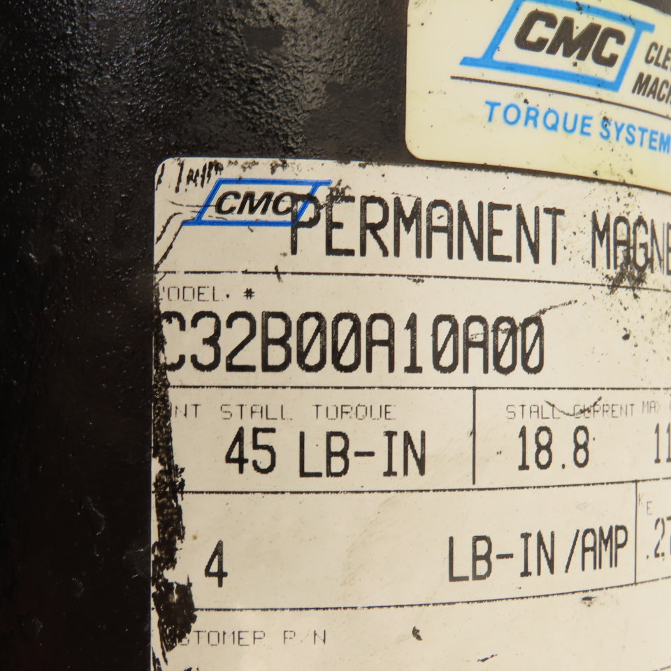 Cleveland Machine C32B00A10A00 Permanent Magnet Servo Motor 4050RPM 115V