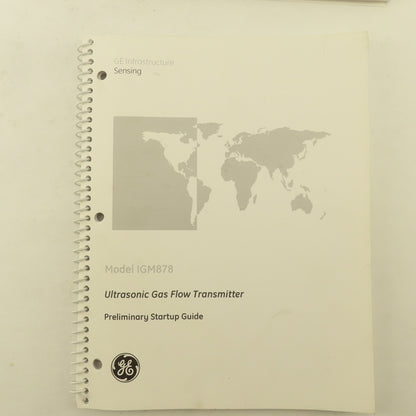 GE Model IGM878 Ultrasonic Gas Flow Meter Programming  Start Up Guides 5 Books