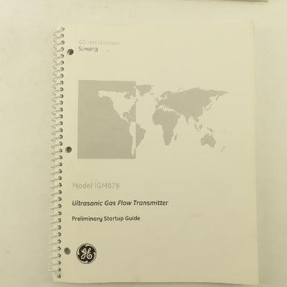 GE Model IGM878 Ultrasonic Gas Flow Meter Programming  Start Up Guides 5 Books