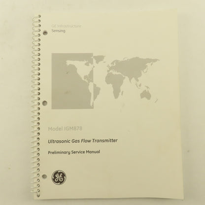GE Model IGM878 Ultrasonic Gas Flow Meter Programming  Start Up Guides 5 Books
