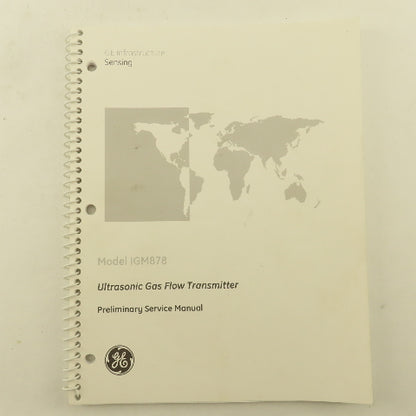 GE Model IGM878 Ultrasonic Gas Flow Meter Programming  Start Up Guides 5 Books